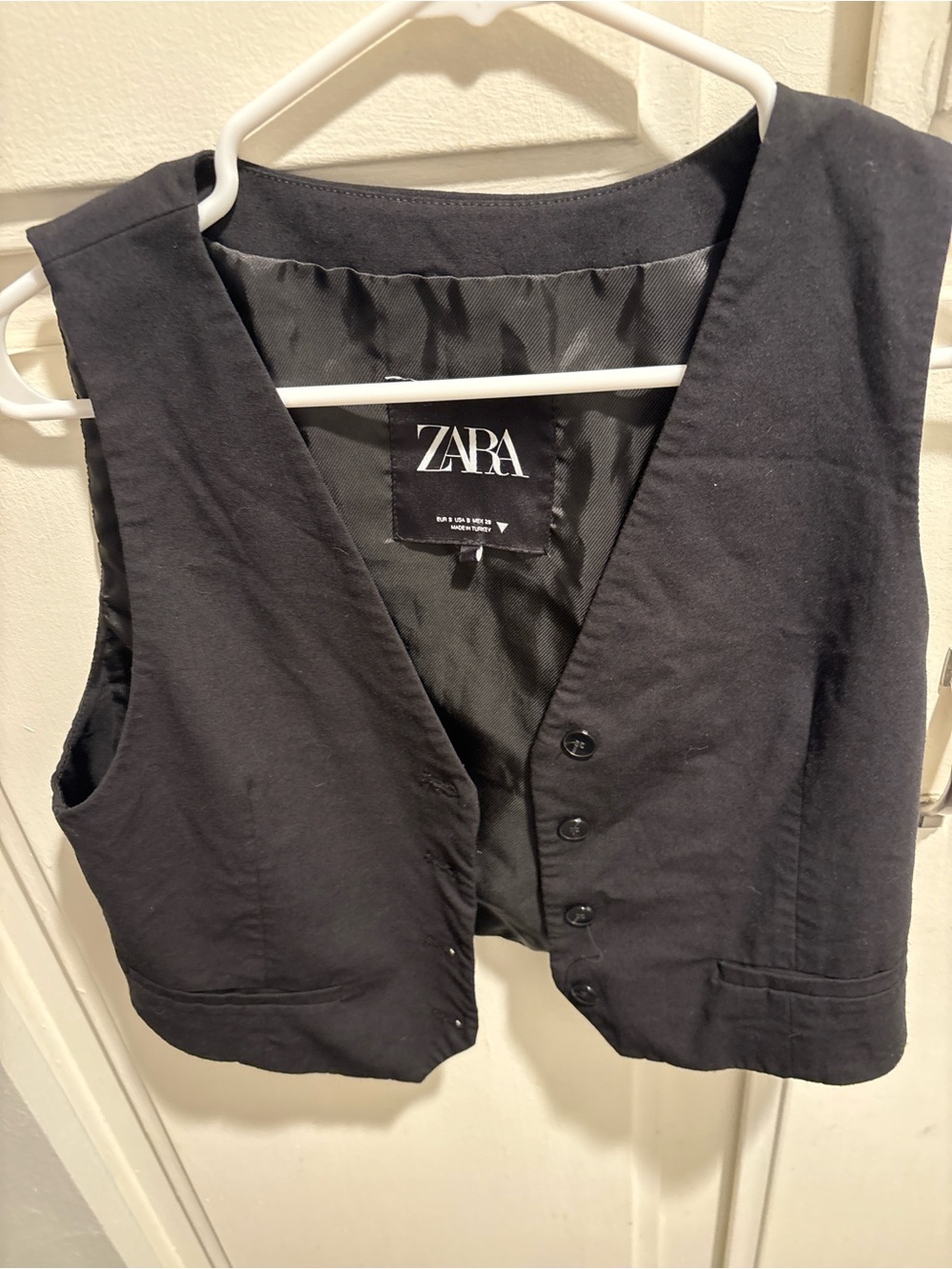 Zara Black Women's Tailored Waistcoat Vest